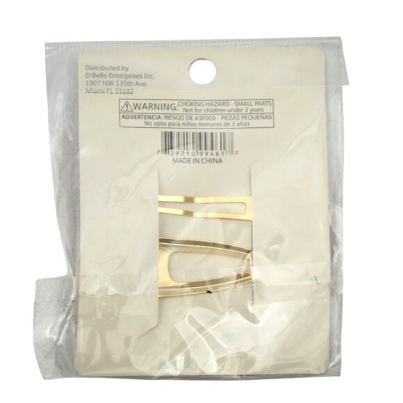 DBello Gold and Pearl Hair Clips Set - Picture 2 of 2